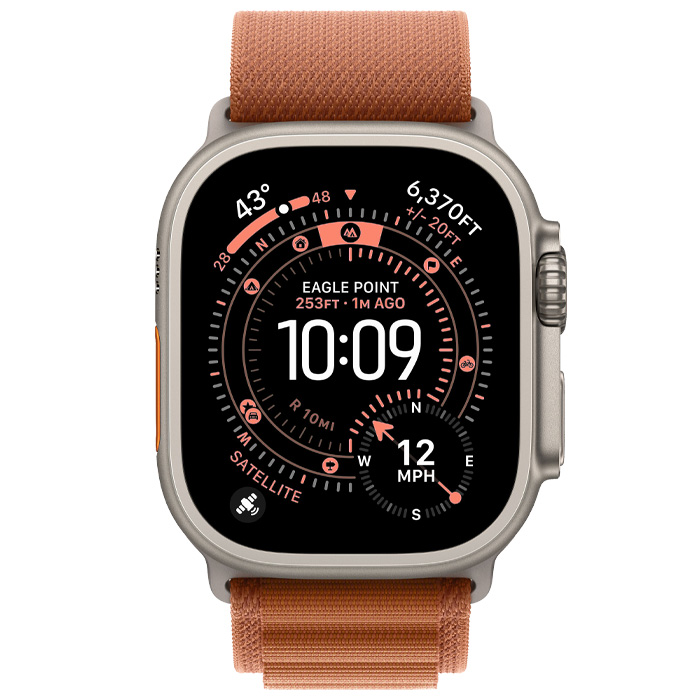 ساعت هوشمند اپل مدل Apple Watch Ultra 3 در رنگ تیتانیومی