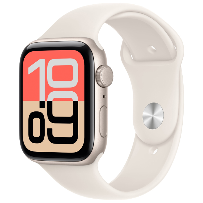 رنگ طلایی ساعت هوشمند اپل مدل Apple Watch SE 3 44mm GPS