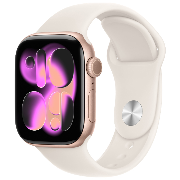 رنگ رزگلد ساعت هوشمند اپل مدل Apple Watch Series 11 42mm