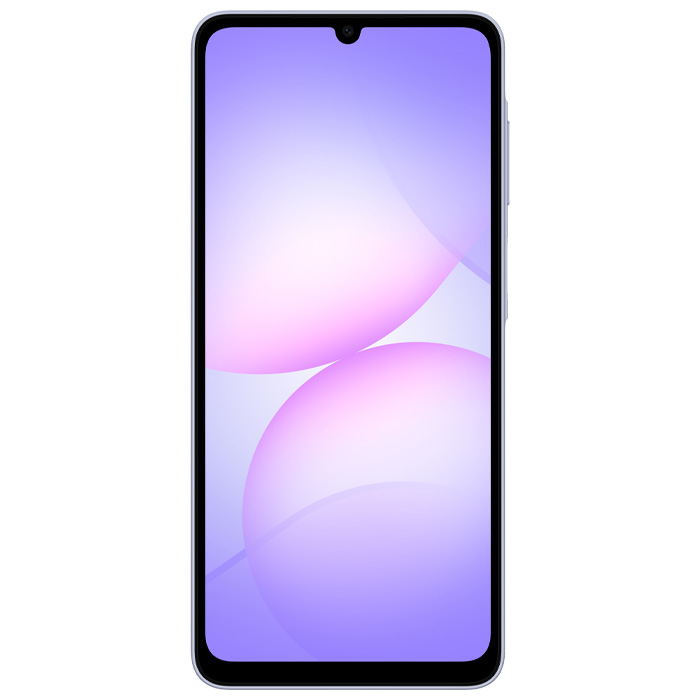 صفحه نمایش گوشی موبایل سامسونگ Galaxy A07 5G  در رنگ بنفش روشن