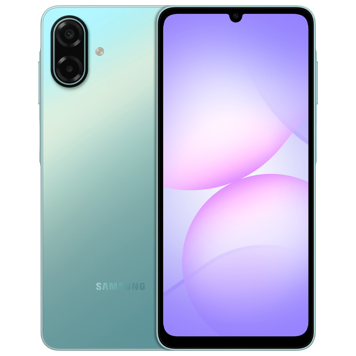 رنگ سبز روشن گوشی موبایل سامسونگ Galaxy A07 5G