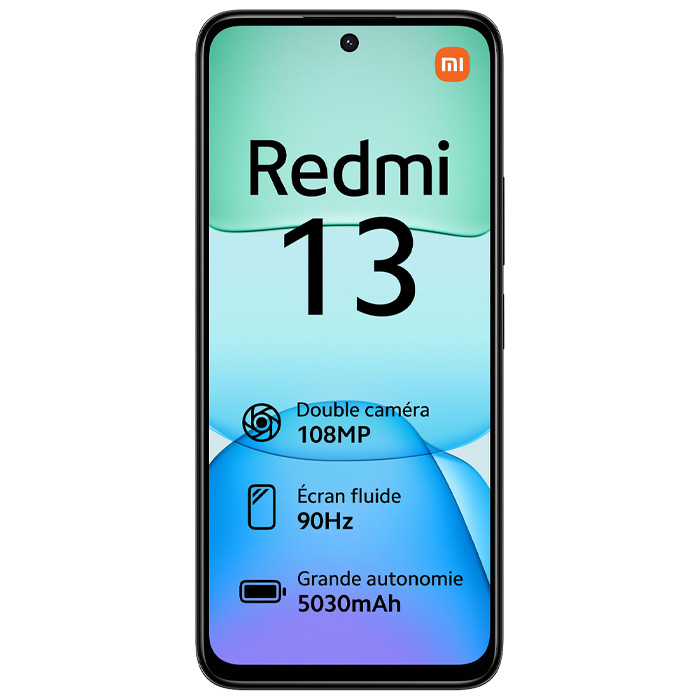 صفحه نمایش گوشی موبایل شیائومی Redmi 13 در رنگ مشکی