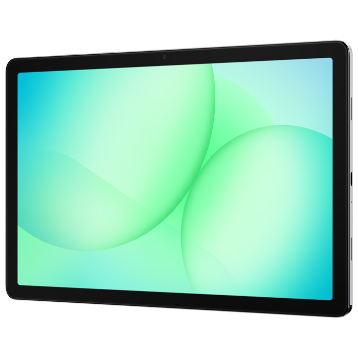 نمای کناری صفحه نمایش تبلت سامسونگ Galaxy Tab A11 Plus 5G در رنگ نقره‌ای