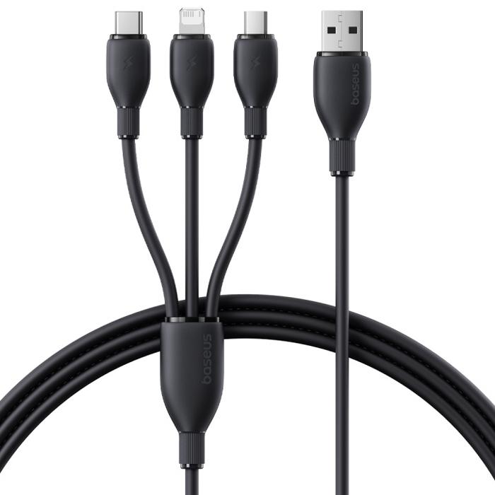 کابل بیسوس 3.5 آمپر مدل Ultra-Fast 3 in 1 P10376303121-01 با طول 0.8 متر