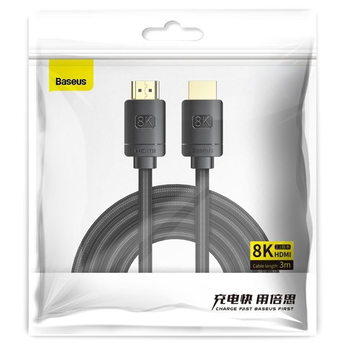 بسته‌بندی کابل HDMI بیسوس مدل High Definition Series 8K V2.1 CAKGQ-L01