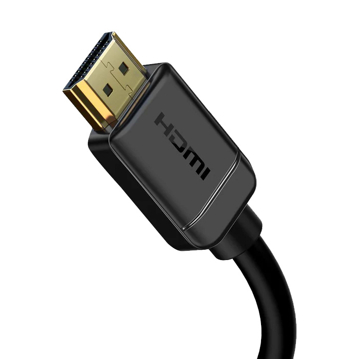نمای روبرو کابل HDMI بیسوس مدل High Definition Series 4K V2.0 CAKGQ-A01 در رنگ مشکی