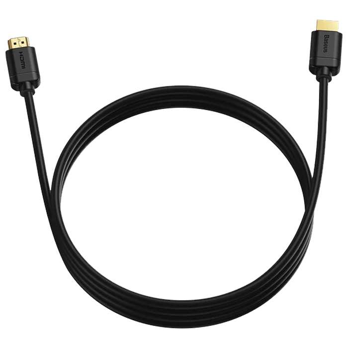 نمای کلی کابل HDMI بیسوس مدل High Definition Series 4K V2.0 CAKGQ-A01 در رنگ مشکی
