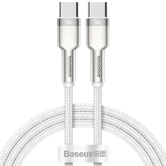 کابل بیسوس 100 وات USB-C به USB-C مدل Cafule Series Metal Data CATJK-C01 با طول 1 متر