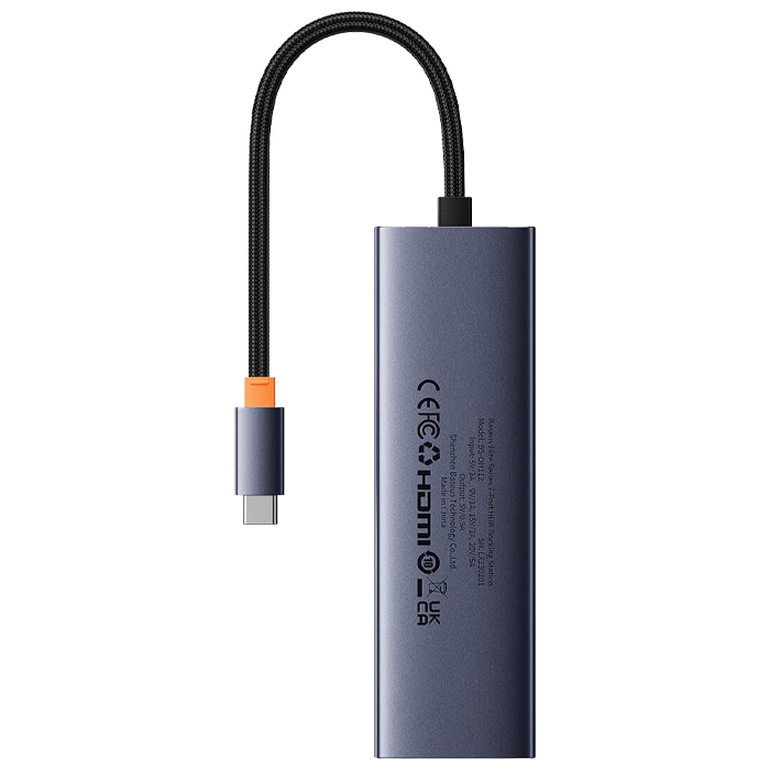 نمای پشت هاب بیسوس Docking Station مدل UltraJoy Series 7-Port B00052805813