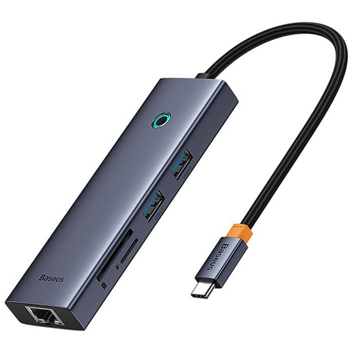 رنگ خاکستری هاب بیسوس Docking Station مدل UltraJoy Series 7-Port B00052805813