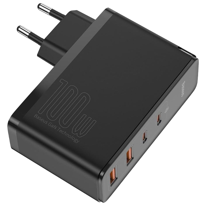 شارژر همراه 100W بیسوس مدل GaN2 Pro Fast Charger CCGAN2P-L01 در رنگ مشکی