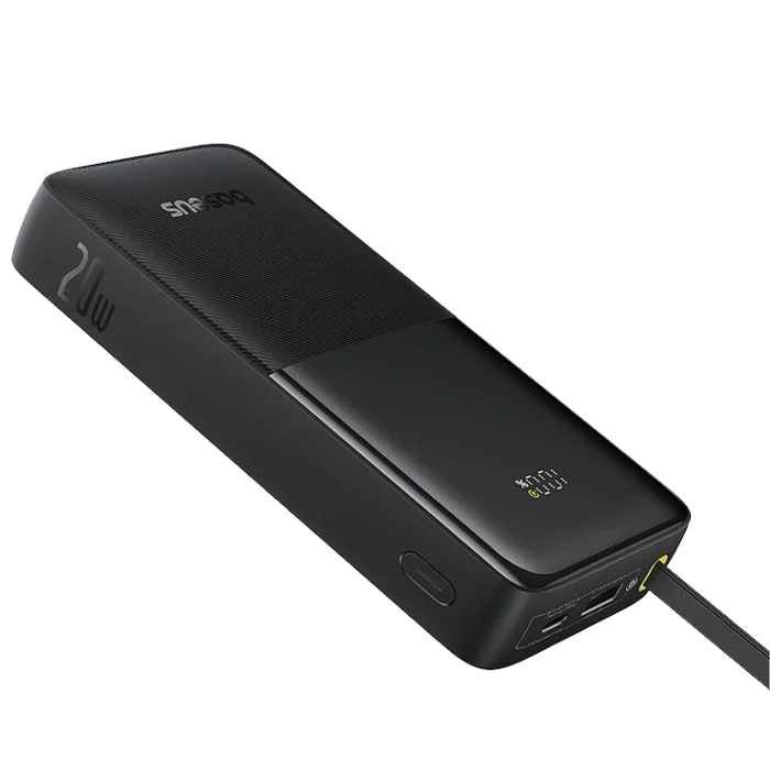 پاوربانک بیسوس 20W مدل P10077101113 Bipow 2 Digital Display با ظرفیت 20000 میلی آمپر ساعت در رنگ مشکی