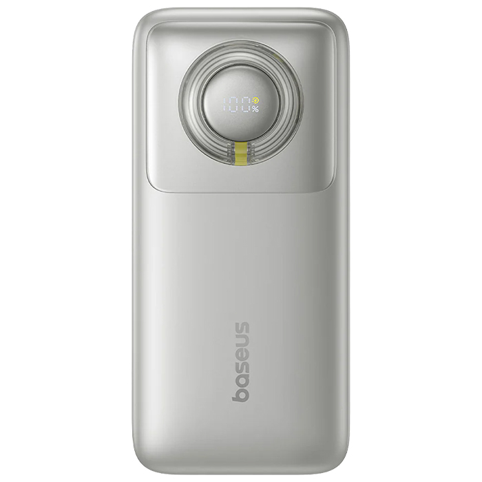 رنگ سفید پاوربانک بیسوس 65W مدل P10073700843 Free2Pull Power Bank با ظرفیت 20000 میلی آمپر ساعت