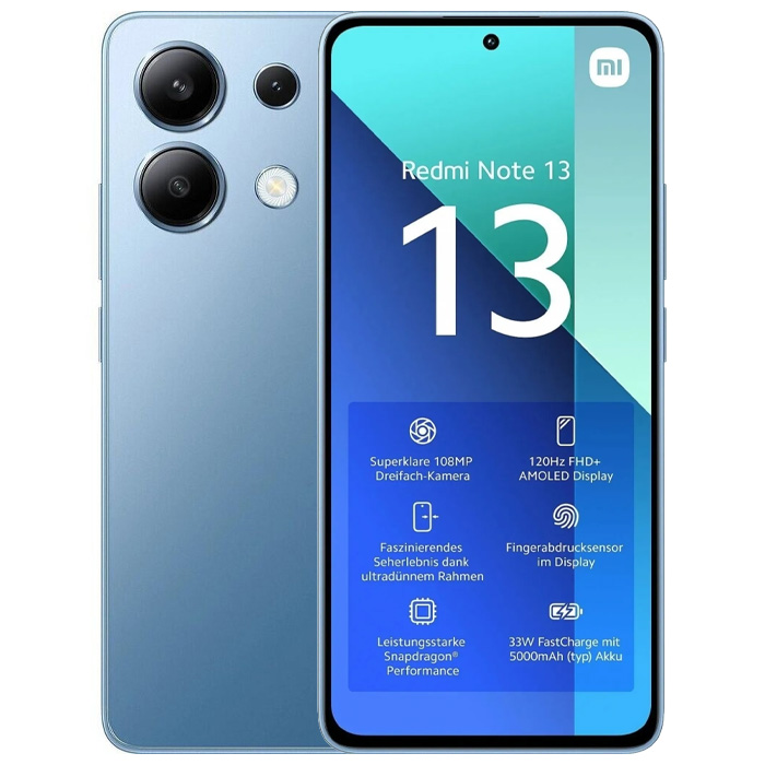 رنگ آبی گوشی موبایل شیائومی Redmi Note 13 NFC