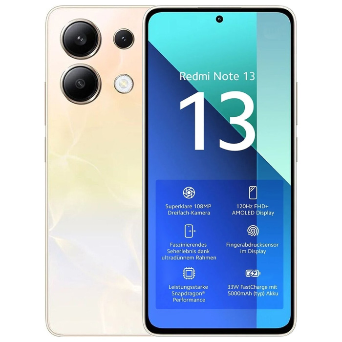 رنگ طلایی گوشی موبایل شیائومی Redmi Note 13 NFC