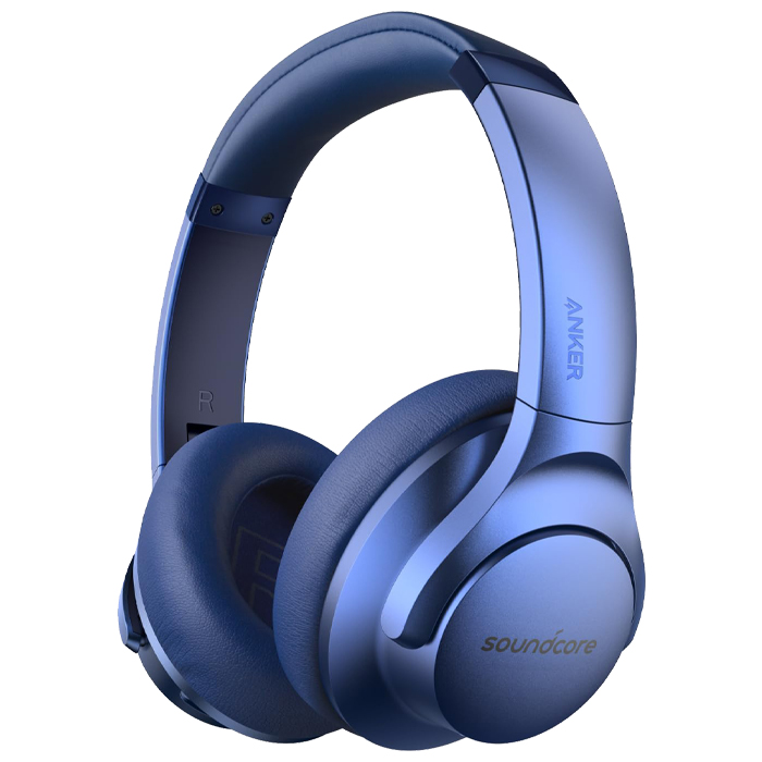 رنگ آبی هدفون بلوتوثی انکر مدل Soundcore Life Q20 (Upgraded) A30250