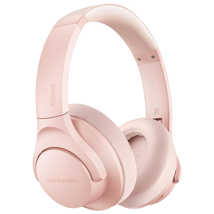 رنگ صورتی هدفون بلوتوثی انکر مدل Soundcore Life Q20 (Upgraded) A30250