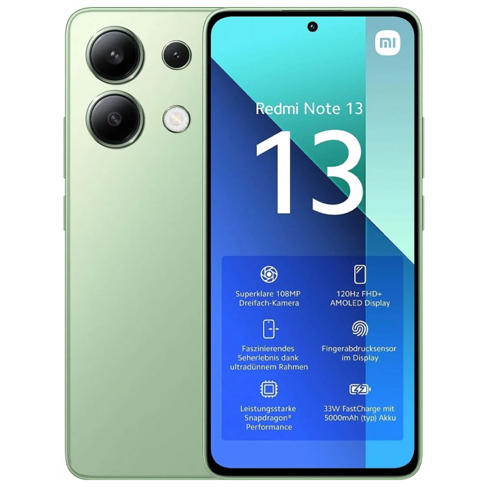 رنگ سبز گوشی موبایل شیائومی Redmi Note 13 NFC