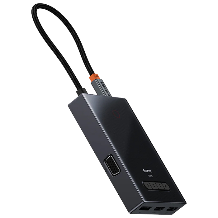 هاب بیسوس HUB Adapter مدل PioneerJoy 8-Port WKYY030413 در رنگ مشکی