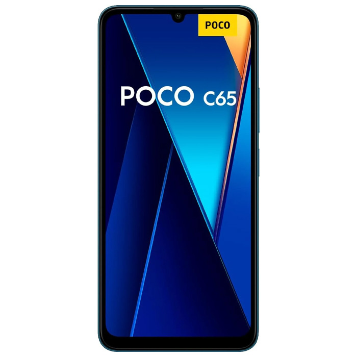 صفحه نمایش گوشی موبایل شیائومی Poco C65 در رنگ آبی