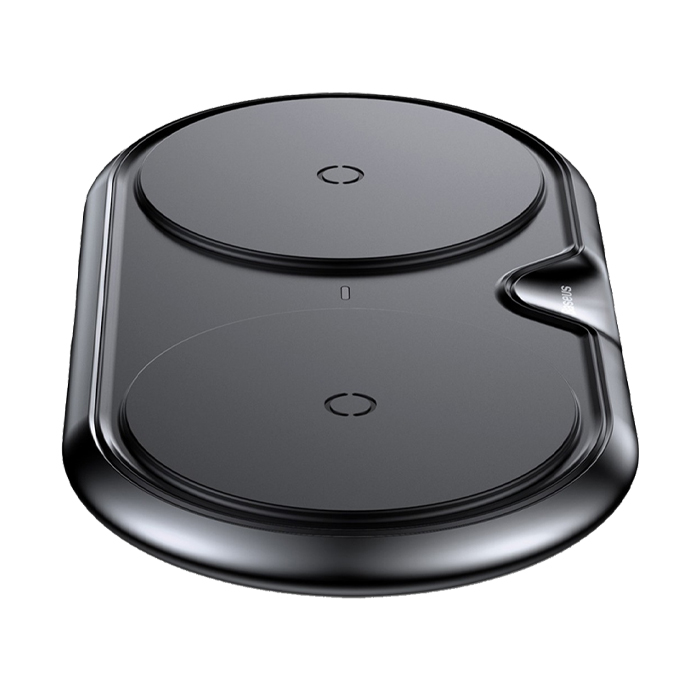 نمای کناری استند شارژ بیسیم بیسوس مدل Dual Wireless Charger WXXHJ-A01