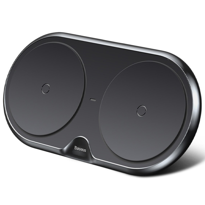 نمای کلی استند شارژ بیسیم بیسوس مدل Dual Wireless Charger WXXHJ-A01